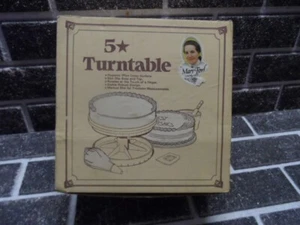 Vintage Mary Ford Cake Decorating Rotating Turntable Stand with box & Inst - Picture 1 of 11