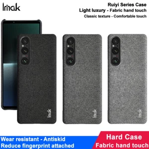 IMAK For Sony Xperia 1 5 10 V Luxury Cloth Texture Matte Fabric Touch Cover Case - Picture 1 of 15