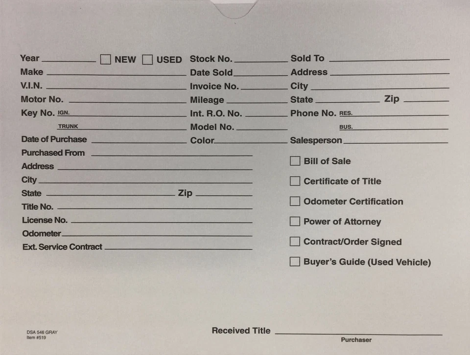 Chaquetas de oferta de vehículos para ventas de automóviles o vehículos DSA-546 grises • Cantidad 500 (R73L) Foto 1 de 4