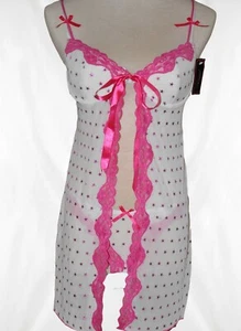 NATIVE INTIMATES BABY DOLL LINGERIE TEDDIE & THONG SET 34B/M NWT - Picture 1 of 6