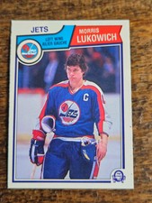 1983-84 O-PEE-CHEE NHL HOCKEY #386 MORRIS LUKOWICH WINNIPEG JETS