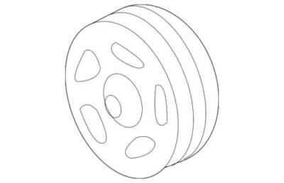 Genuine Ford 2008-2010 E-350 Super Duty Base XLT Lower Pulley 4C2Z-2L487-BA - Image 1 of 2