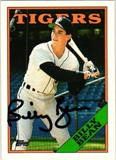 Billy Bean Signed 1988 Topps #267 MLB baseball Autographed Card Tigers