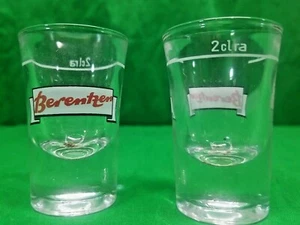 Vintage Berentzen Liköre deutsche Schnapsgläser 2er Set 2 clra New Old Stock - Bild 1 von 3
