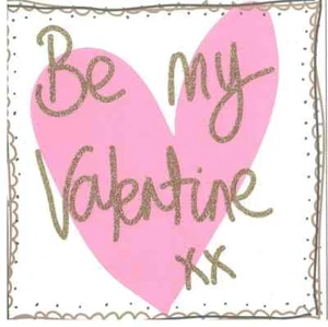 Tarjeta de San Valentín para todos. Be My Valentine XX. Interior en blanco para hombre o mujer. - Imagen 1 de 1