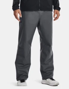 Under Armour Men S(29-31") Gray Storm Proof Stretch Waist Lined Rain Pants $130 - Picture 1 of 4