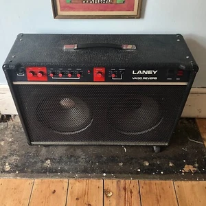 Vintage Laney VA50 2x12 valve Guitar combo amplifier - Spring Reverb - EL34's - Picture 1 of 3