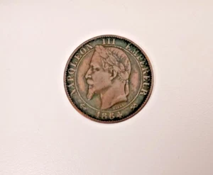CINCO CÉNTIMOS 1864 FRANCIA NAPOLIÓN III ENVÍO COMBINADO ¡SIN PRECIO BASE! - Imagen 1 de 2