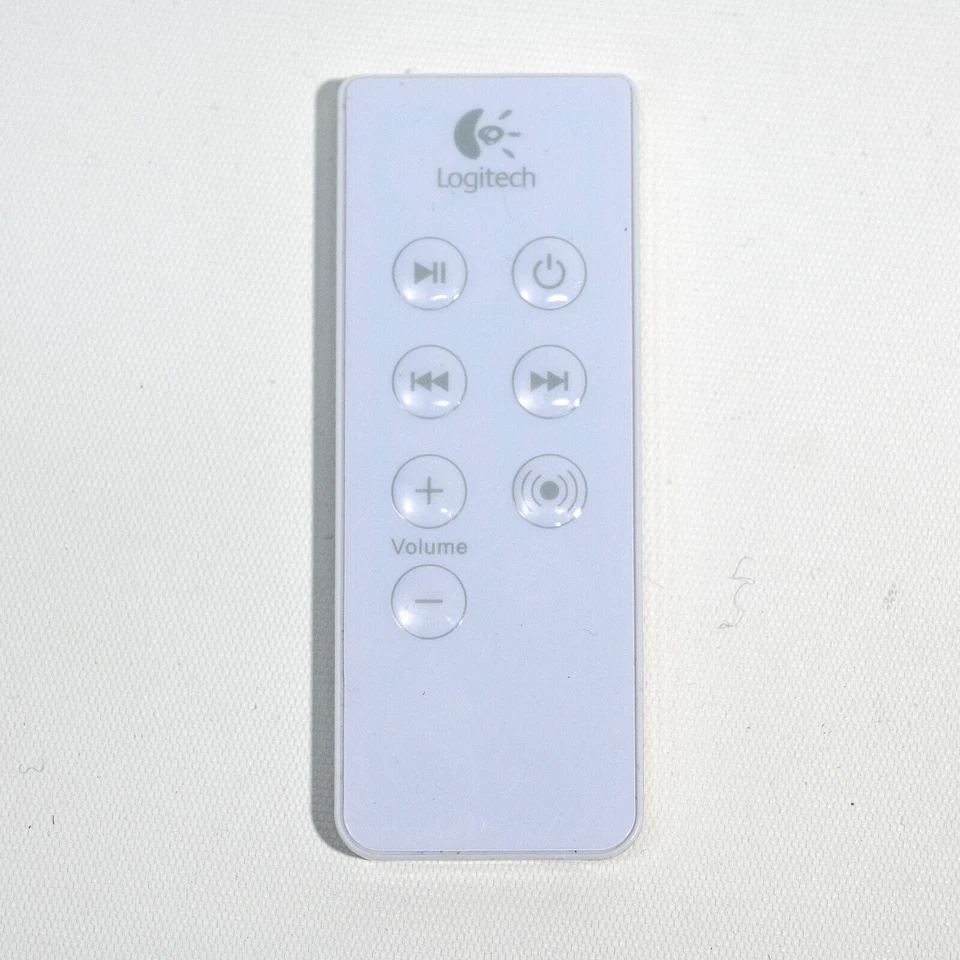 Logitech Speaker Stereo Remote Control White - Original - Tested! - Image 1 of 2