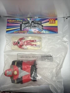 1995 Power Rangers The Movie Red Ranger McDonald’s Happy Meal Spielzeug versiegelt - Bild 1 von 4