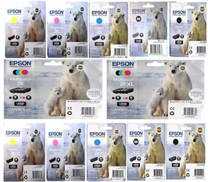 Original EPSON T26 T26 XL TINTE PATRÓN XP510 XP520 XP600 XP605 XP610 XP615 - Imagen 1 de 31
