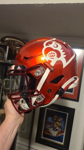 Louisville Cardinals 2019 Game Worn Riddell Speed Flex Football NCAA ACC Helmet Cover