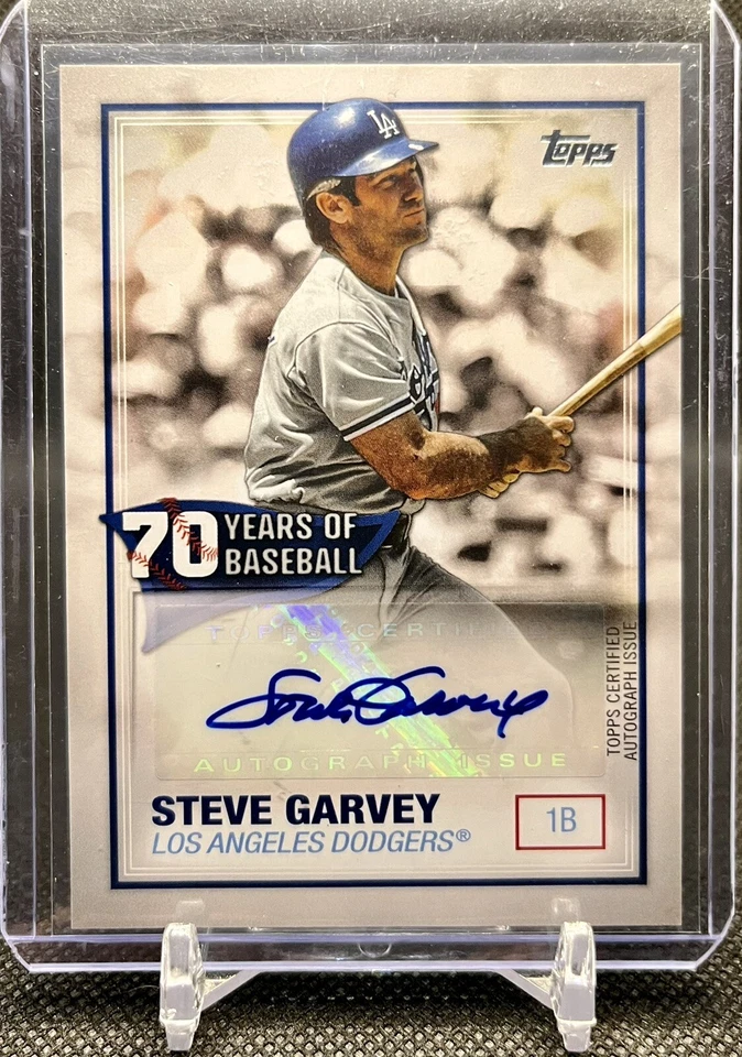 2021 Topps STEVE GARVEY 70 Years of Baseball AUTOGRAPH! - Los Angeles Dodgers - Image 1 of 2