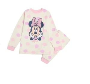 Pyjama fille Minnie Mouse en polaire du 1 au 6 ans - Picture 1 of 3