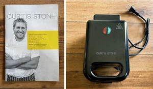 Curtis Stone - Macchina per panini ripiena con ricettario (NUOVA senza scatola) - Foto 1 di 14