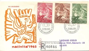 1965 Fdc Venetia No. 90/V Vatican Nativity Recommended Mf61010 - Picture 1 of 1