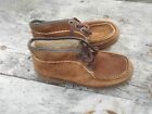 RARE CHAUSSURES VINTAGE SEMI MONTANTES COLLECTOR T 36 MARRON MADE ITALY 20€ ACH 