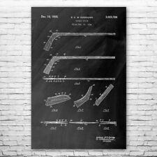 Hockey Stick Patent Poster Print 12 SIZES Hockey Art Man Cave Decor Sports Gifts