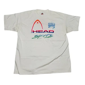 Camiseta de Colección 1993 Head Sports Tenis Shootout Camiseta XL Puntada Única Blanca Colorida - Imagen 1 de 9