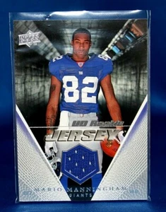 2008 Upper Deck Mario Manningham ~ROOKIE~ New York Giants Jersey UDRJ-MM - Picture 1 of 2