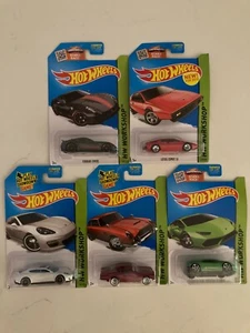 Hot Wheels HW Workshop Ferrari/Lotus/Aston Martin/Lamborghini/Porsche - Lot of 5 - Picture 1 of 16