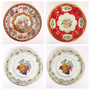 Tazones de metal vintage para servir platos Daher artículos decorados Inglaterra Holanda floral - Imagen 1 de 12