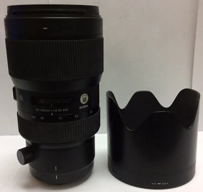 Sigma 50-100 f/1.8 DC HSM ART Lens for Canon EF-S / APS-C Cameras - Excellent! - Image 1 of 4