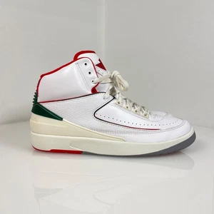 Men's Size 11.5 - Air Jordan 2 Retro Origins "Italy" Red/Green/White DR8884-101 - Picture 1 of 6