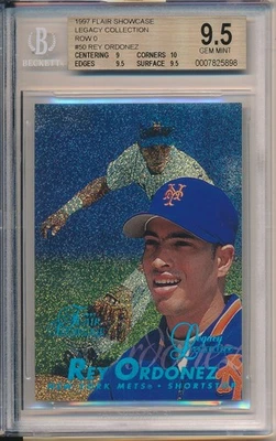 1997 Flair Showcase #50 Rey Ordonez Legacy Collection Row 0 BGS 9.5 - Imagem 1 de 2