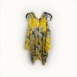 NEW Jean Paul Gautier Soleil Silk Swim Cover Up XSmall One Size Floral Yellow - Picture 1 of 8
