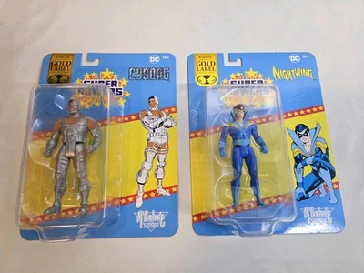 McFarlane Super Powers Cyborg & Nightwing Wave 11 Gold Label Dc Direct - Image 1 of 4