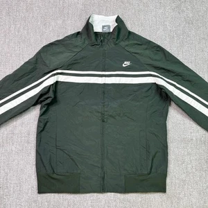 Nike Track Jacket Tracksuit Top 2000s Full Zip Youth Breathable Vintage Retro L - Picture 1 of 9