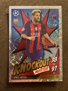 Match Attax Champions League 2024-25 Extra 305 Lionel Messi Knockout Master FCB - Picture 1 of 2