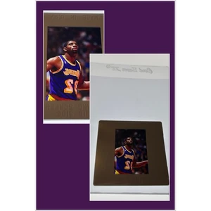 MAGIC JOHNSON Vintage LA LAKERS Photo Original 35mm Color Slide RARE!!! - Picture 1 of 4