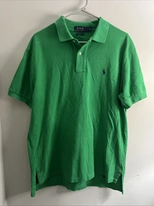 Polo by Ralph Lauren Mens L Green Classic Fit Short Sleeve Polo Shirt - Picture 1 of 4