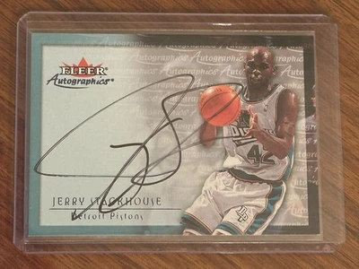2000-01 Fleer Tradition Autographics Jerry Stackhouse Auto Signature Pistons - Image 1 of 2
