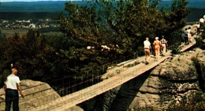 Swing-Along Bridge, Near Chattanooga, Tenn., Vintage Postcard - Picture 1 of 3