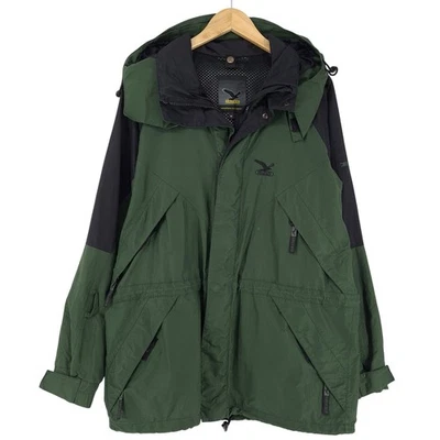 Vintage SALEWA Jacket Men Waterproof Mountain Outdoor Hiking Hooded Gg7 Size M - Image 1 of 4