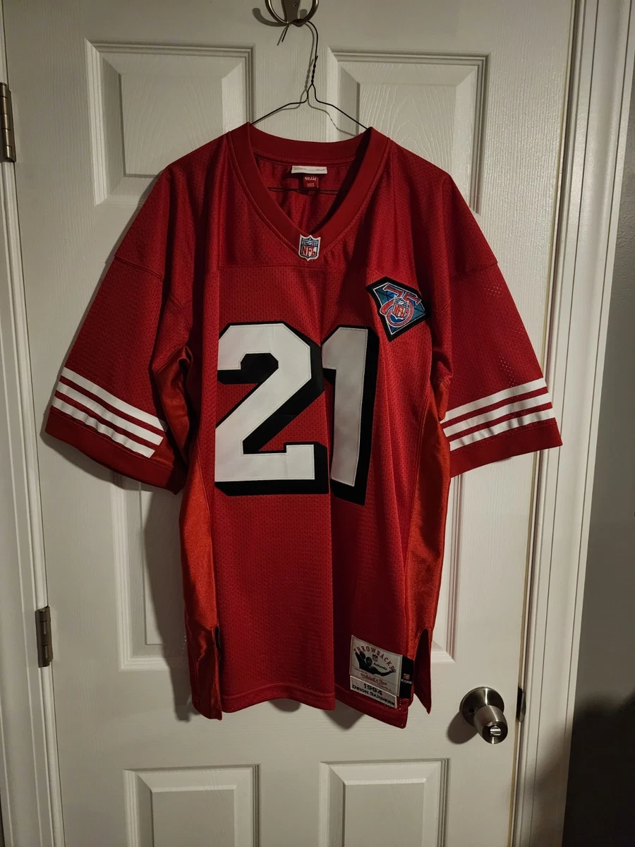 ウェア Mitchell&Ness D.SANDERS 49ERS Jersey 100% Authentic Deion Sanders Mitchell Ness 94 San Francisco 49ers