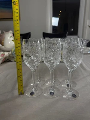 Stuart Crystal Wine Glasses (Set of 6, 20.5cm Tall) - Image 1 of 4