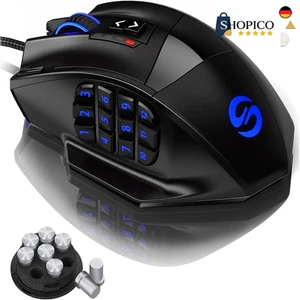 Mysz UtechSmart Venus MMO | 19 przycisków | laser 16400 DPI | oświetlenie RGB - Zdjęcie 1 z 8