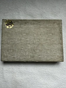 Estuche para cigarrillos de cuero vintage Les Creations R.R excelente estado con caja - Imagen 1 de 5
