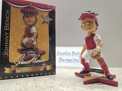 Johnny Bench Cincinnati Reds MLB 2015 SGA Bobblehead NIB Stars Of The Queen City - Image 1 of 4