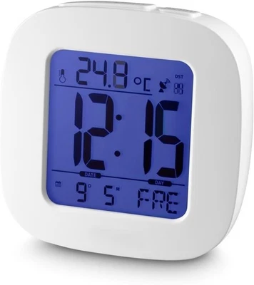 Digital Funkwecker DCF Funkuhr Hama Temperaturanzeige 186372 Alarm - Bild 1 von 4