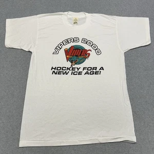 Vintage Detroit Vipers "Vipers 2000" Hockey T-Shirt 1990s Screen Stars Gr. Large - Bild 1 von 7