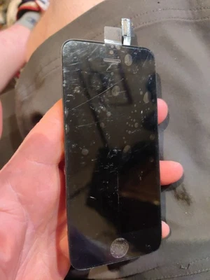 LCD Digitizer Frame Assembly for Apple iPhone 4 GSM Black Front Glass Touch Top - Image 1 of 3