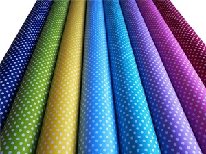 8 PCS 18x22 inch Fat Quarters Cotton Fabric Bundles Dots for Quilting - Picture 1 of 7