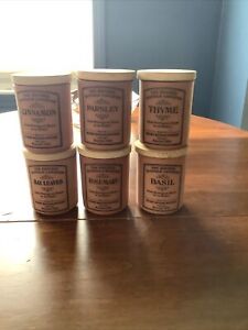 6 Henry Watson Pottery The Revised Suffolk Canister Spice Jars