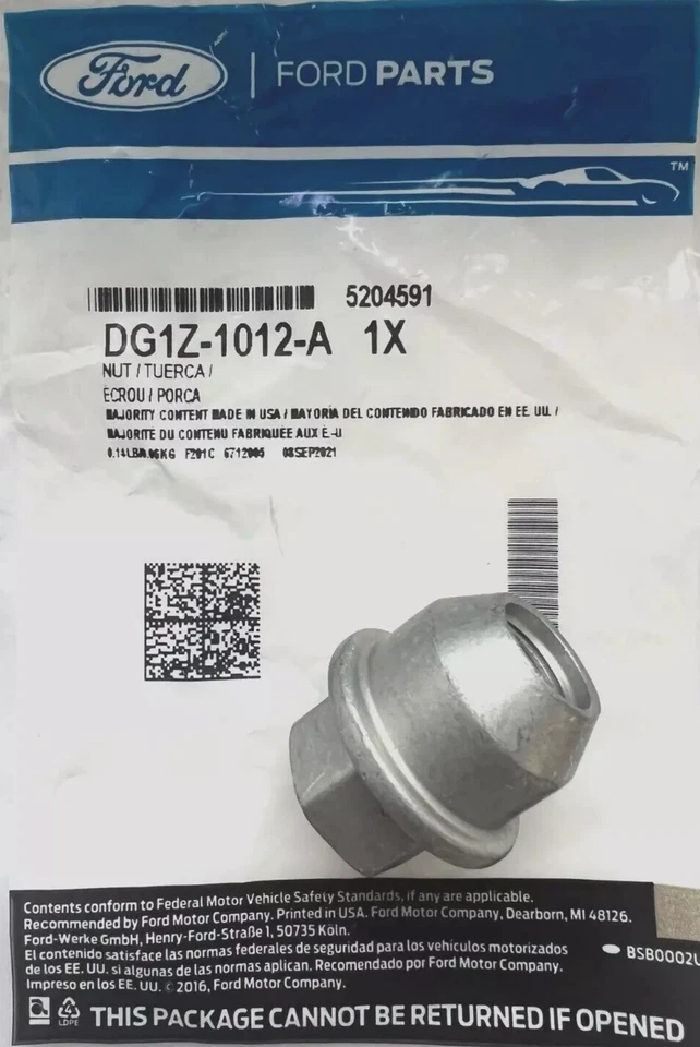 Tuerca de rueda para Ford Explorer Ranger 18" 1985-2019 DG1Z1012A Ford genuina OEM Foto 1 de 4