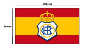 Bandera RECRE flag 150x90cms Real Club Recreativo de Huelva España Spain - Imagen 1 de 2